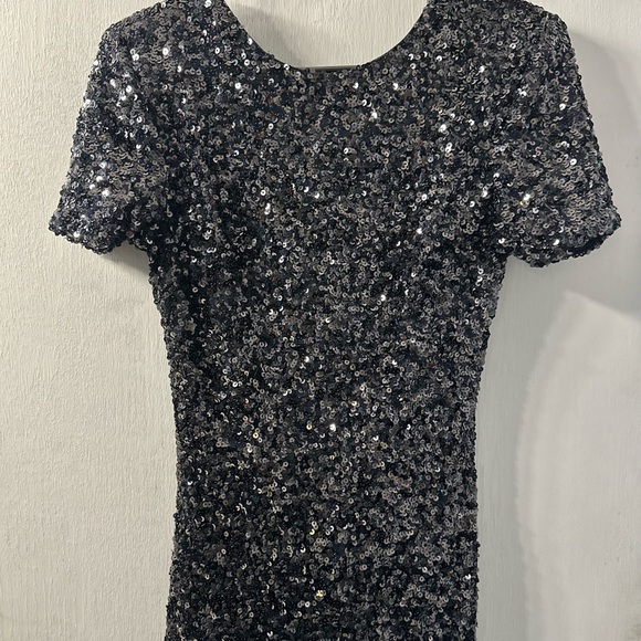 Dress the population sequin black dress. Medium - Picture 5 of 11